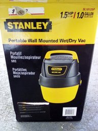 Stanley Brand New Never Used Portable Wall Mounted Wet/dry Vac, #SL18125P, 1.5 HP, 1.0 Gallon Gar