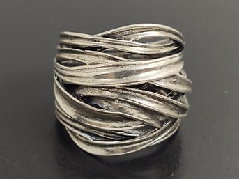 ISRAEL DESIGNER PAZ STERLING SILVER WRAP STYLE RING