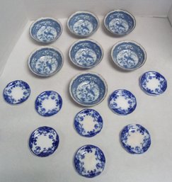 8 Vintage John Maddock & Sons Linda Pattern, Numbered, From England, Small Dishes & 7 Bowls From Asia TA/C3