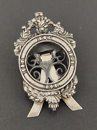 VINTAGE STERLING SILVER MINIATURE ORNATE PICTURE FRAME