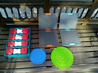 Dog Intelligence Stimulation Feeding Aids - 7 Units Including LickiMats & Hidden Treat Boxes 212/C4