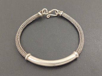 VINTAGE STERLING SILVER WHEAT STYLE BRACELET