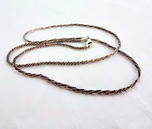 Thick Sterling Silver Chain Marked Italy