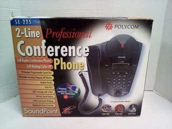 SoundPoint Pro Polycom 2-line Professional Conference Phone - SE-225.   GS/B5