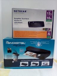 Pandigital Photolink One-touch Scanner & Netgear RangeMax Dual Band Wireless-N USB Adapter GS/B2