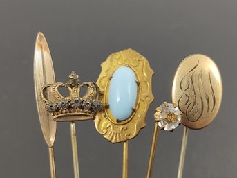 GROUP OF (5) VINTAGE STICK PINS