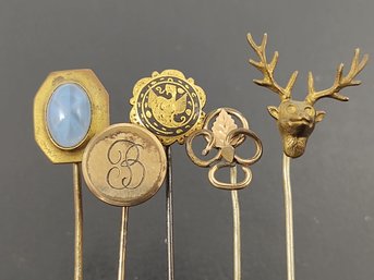 GROUP OF (5) VINTAGE STICK PINS