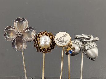 GROUP OF (5) VINTAGE STICK PINS