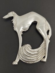 VINTAGE DESIGNER ROBIN KAHN TALL DOG BROOCH