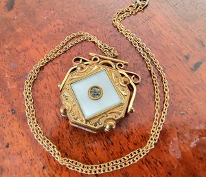 Stunning Antique Locket Necklace - Gold Filled