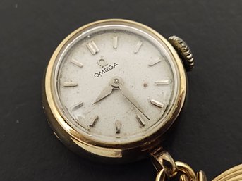 VINTAGE GOLD FILLED OMEGA 482 Cal. NURSES BROOCH / PIN WATCH