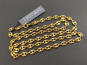 VINTAGE DESIGNER TRIFARI GUCCI OR MARINER LINK CHAIN NECKLACE