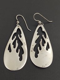 VINTAGE DESIGNER KABANA STERLING SILVER EARRINGS