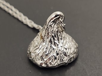 VINTAGE STERLING SILVER HERSHEY KISS NECKLACE