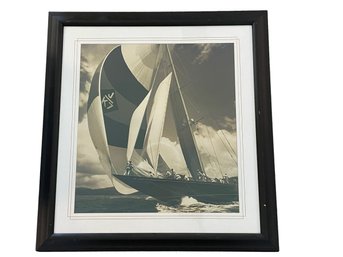 Larger Professionally Framed Sailing Photo