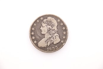 1833 Silver Capped Bust Half Dollar Coin