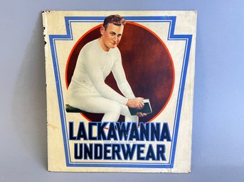 Lackawanna Underwear Cardboard Store Advertisement