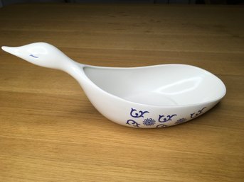 (6 OF 6)VINTAGE MCM EVA ZEISEL IRONSTONE PORCELAIN STRATFORD  BIRD SERVING BOWL-SCHMID NKT JAPAN