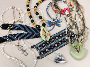 An Assortment Of Beaded Costume Jewelry