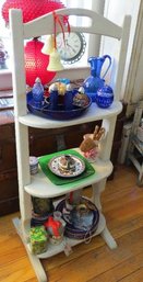 3 Tier Butlers Shelf With Contents