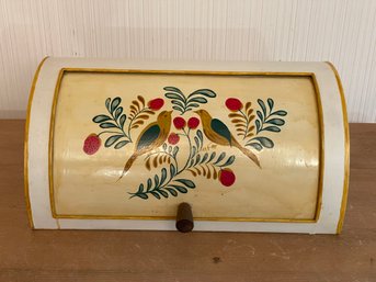 Vintage Roll Top Bread Box Storage