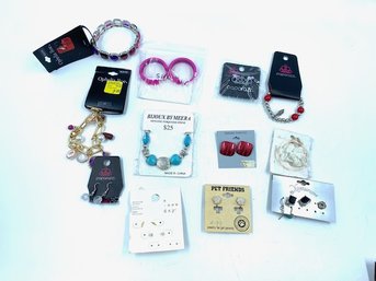 New Old Stock Costume Jewelry- Variety Of Brands - 14 Pieces
