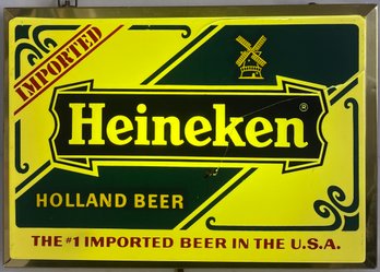 Vintage Light Up Heineken Bar Sign