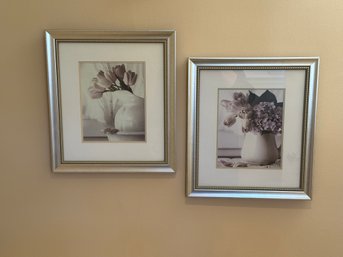 Pair Of Floral Prints In Frames