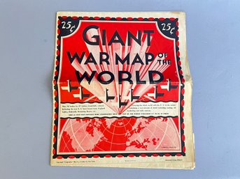 Giant War Map Of The World