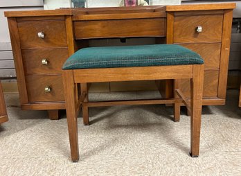 Kent Coffey MCM Vanity, Bench & Mirror