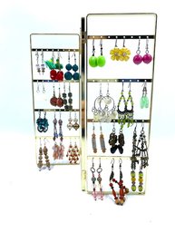 Collection Of Estate Earrings W/ Fishhook Style Backing - 24 Pairs