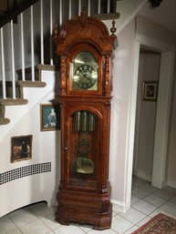 Spectacular Large Vintage Ridgeway Grandfather Clock In Perfect Working Order - Paid $2,000 In 1987 - WOW !