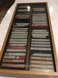 Collection Of Music Cassette Tapes With Storage #2 - L  (THIS IS NOT A SHIPPABLE ITEM)