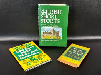 Three Vintage Irish Books With Stories, Jokes & Limericks