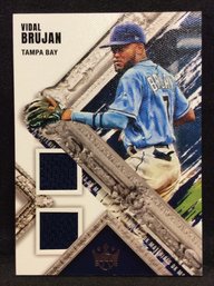 2022 Panini Diamond Kings Vidal Brujan Dual Jersey Relic Card - K