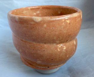 Petite Layered Pottery Vase - Brown/White