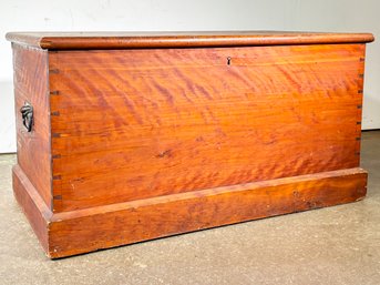 A Large Vintage Cedar Storage Box, Dovetailed And Custom Made