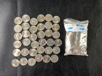 36 State Quarters And 100 Westward Nickels
