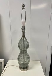 Smokey Grey Hourglass Table Lamp