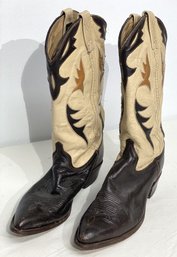 A Pair Of DAN POST Cowboy Boots Leather Size 9M