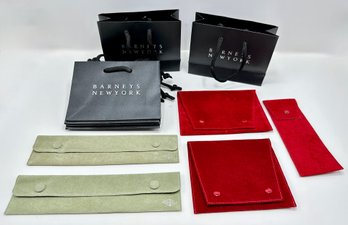 Jewelry Bags By Cartier & Van Cleef & Arpels & 7 Small Barney's Paper Bags