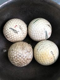 Lot Of 4 Antique & Vintage Golf Balls