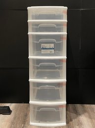 HOMZ 6-Drawer Storage Organizer Tower