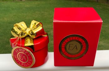 New In Box Elizabeth Arden Red Door Candle In Ceramic Gift Box