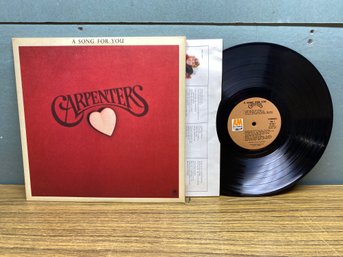 Carpenters. A Song For You On 1972 A&M Records Stereo.
