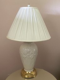 Vintage Porcelain Table Lamp And Shade