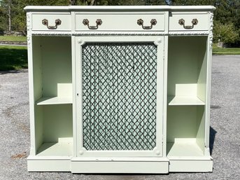 A Painted Mahogany Petit Setback Console Or Buffet