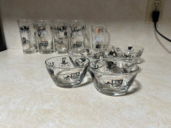 Vintage 50s Libbey Carriage Glassware