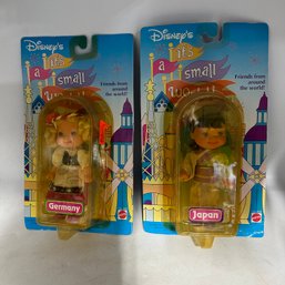NIB 2 Vintage Disney Its A Small World Dolls ~ Germany & Japan ~