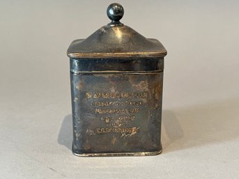 St. Andrews Golf Club 1936 Trophy Silverplate Box